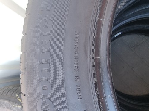 Комплект шин 215 60 r17 Continental ContiEcoContact 6 17г. 7.5мм 6.5mm 90%остаток