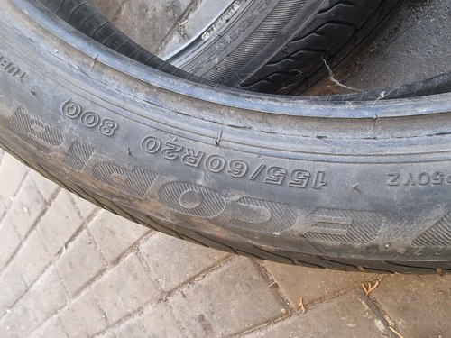 Пара шин 155 60 r20 Bridgestone Ecopia ep 500 21г 22г.6мм 5мм