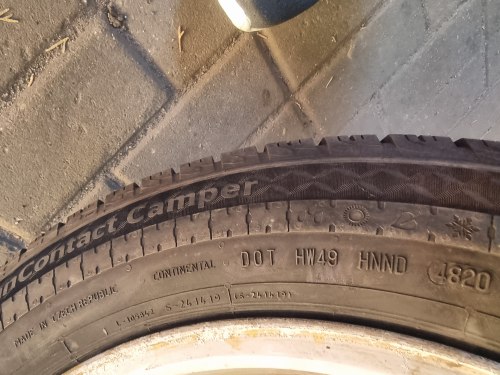 255 55 r18c Continental VanContactCamper 8.5mm 95%остаток 20г