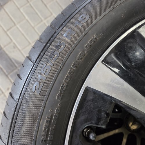 Пара шин 215 55 r18 Continental ContiPremiumContact2 17г 7.5мм с минимальным износом