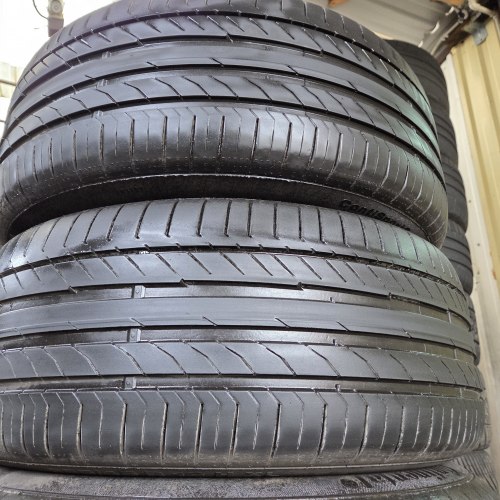 Пара шин 255 45 R18 Continental ContiSportContact 5 19г-21г. Остаток 5.6мм