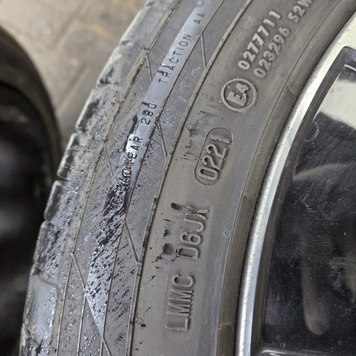 Пара шин 255 45 R18 Continental ContiSportContact 5 19г-21г. Остаток 5.6мм