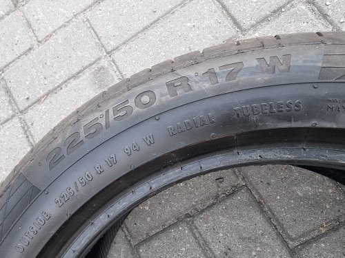 225 50 r17 Continental ContiSportContact 5 ssr rsc 21г 90%остаток