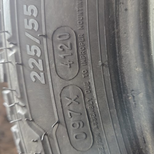 Пара шин 225 55 R17C Michelin Agilis cross climate остаток 7.5мм 21- 24г