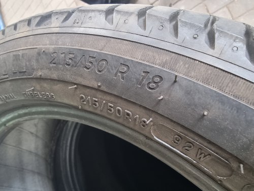Пара шин 215 50 r18 Michelin Primacy 4+ 6.5-7мм 23-24г 95%остаток