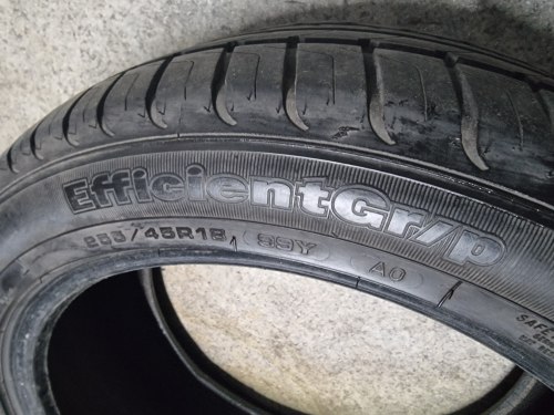 Пара шин 255 45 r18 Goodyear EfficientGrip AO 7.7mm 4415г.Остаток 98%