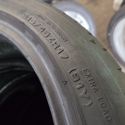 Пара шин 215 45 R17 Dunlop Sport Maxx rt2 18г. Остаток 6.5мм