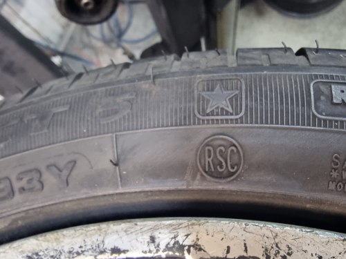 Пара шин 245 40 r18 Goodyear Eagle nct5 rsc 7mm+-16gсост новой