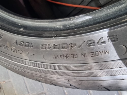 Пара шин 275 40 r18 Goodyear Eagle F1 assimetric 3 ☆ 5.2mm 85%остаток
