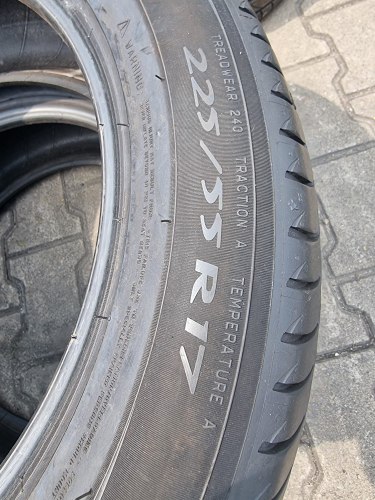Пара шин 225 55 R17 Michelin Primacy 3 AO 18г. Остаток 95%
