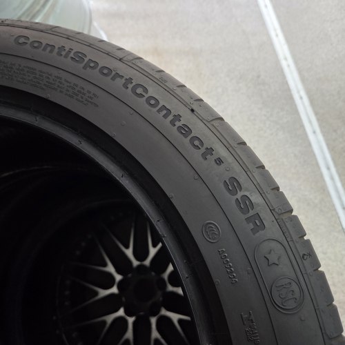 Пара шин 255 45 R18 Continental ContiSportContact 5 SSR RSC ☆ Остаток 6.8мм