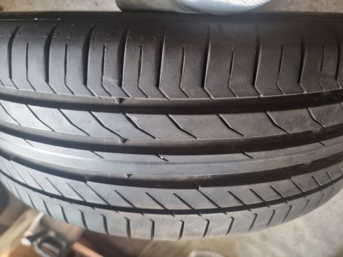 Комплект шин 225 45 R19 Continental ContiSportContact 5 17/18/б.г. Остаток 6мм 90%остаток
