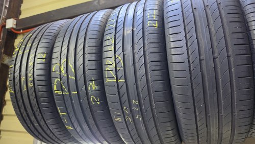 Комплект шин 225 45 R19 Continental ContiSportContact 5 22g Остаток 6мм 90%остаток