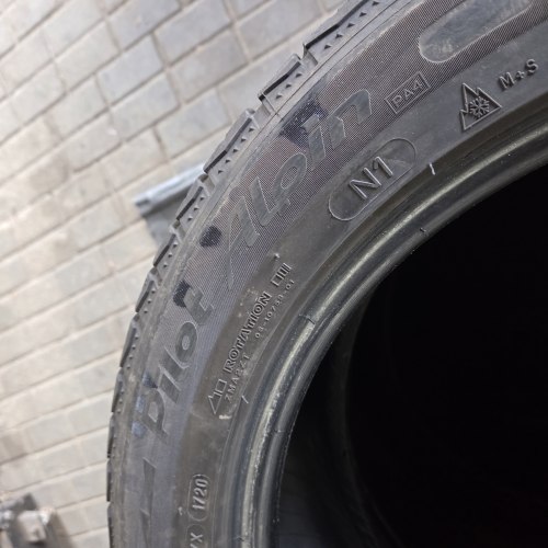 Комплект шин 255 45 R19 Michelin Pilot Alpin pa4 N1 20г. остаток 5-5.7мм