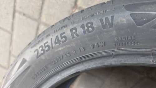 Пара шин 235 45 r18 Continental EcoContact 6 ContiSeal 5.5mm 4919 95%остаток