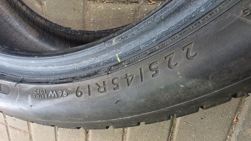 Пара шин 225 45 r19 Dunlop Sportmaxx rt 6.5mm 18. 90%остаток