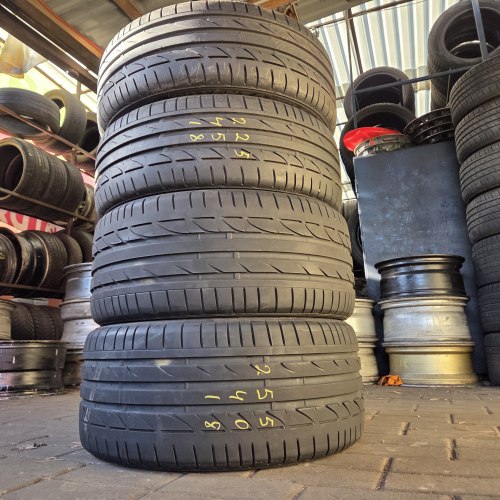 Пара шин 255 40 r18 Bridgestone Potenza s001 ☆ rsc 95Y остаток 6мм 90% есть перед 225 45 r18
