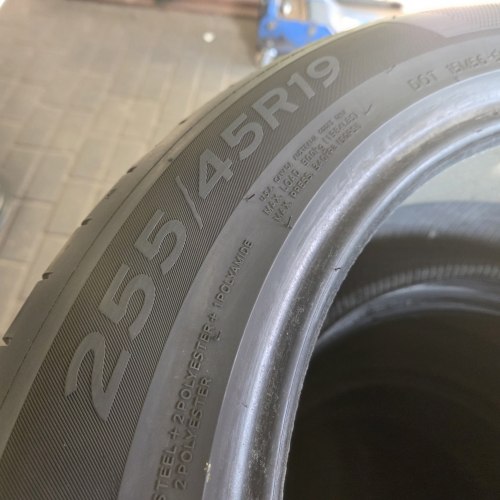 Пара шин 255 45 R19 Hankook Ventus s1 evo3 ev TO 22г остаток 5.7мм 90%