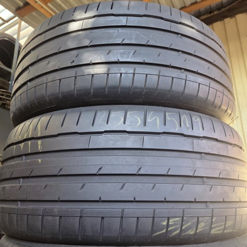 Пара шин 255 45 R19 Hankook Ventus s1 evo3 ev TO 22г остаток 5.7мм 90%