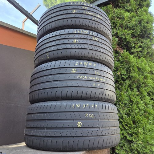 Комплект шин 275 35 R21 Bridgestone Alenza 001 ☆ RSC осаток 5.5мм 24-23г. Перед 245 40 R21 Остаток 5.5мм 21-20г