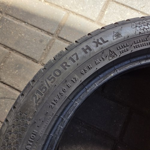 Комплект шин 215 50 r17 Continental Winter Contact TS 870p 21г остаток 7.8-6мм