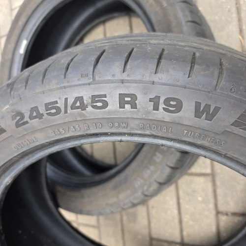 Пара шин 245 45 r19 Continental ContiSportContact 5 suv 98w 20g Остаток 6.5мм 95%остаток