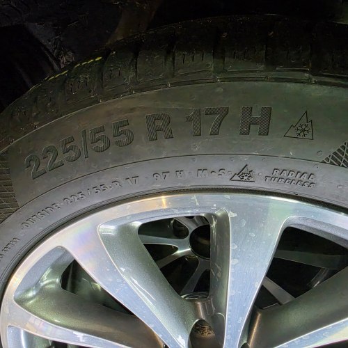 Комплект шин 225 55 r17 Continental Winter Contact TS 850p 18 MO остаток 7.8-7мм