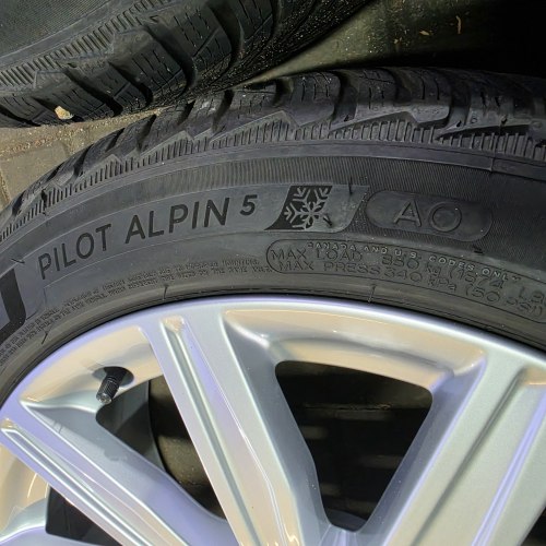 Комплект шин 245 45 r19 Michelin Pilot alpin 5 AO 7mm 1822г