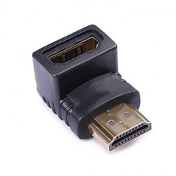 Переходник HDMI (мама)-HDMI(папа) угловой