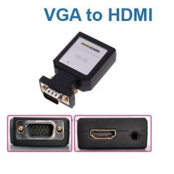 Переходник VGA HDMI питание ОТ USB, Конвертер, Адаптер Металл