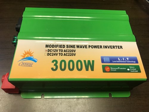 Инвертор 12-220V 3000W 12 на 220вольт 3000 Ват преобразователь напряжения TBF