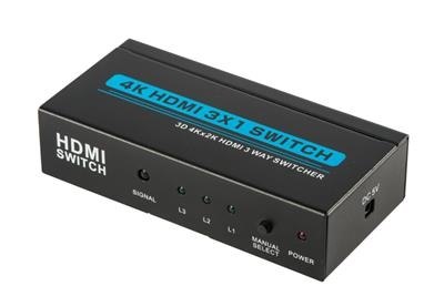HDMI Switch 3x1 4k*2k (из 3-x HDMI в 1 HDMI) + пульт