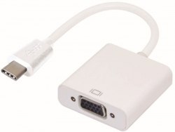Конвертер USB 3.1 Type-C VGA, переходник USB tipe C to VGA (от USB tipe C на VGA)