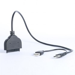 Переходник SATA 15 + 7 в USB 2.0 + Питание USB Кабелем Адаптер для 2.5 дюймов HDD SSD