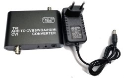 Конвертер AHD + TVI + CVI в HDMI + CVBS(AV) + VGA