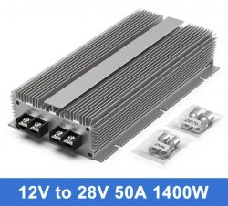 Преобразователь напряжения 12V на 28V 50A 1400W Megix 12-28-50