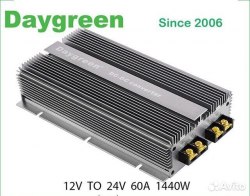 Преобразователь напряжения 12-24в из 12 в 24V 60A 1440w