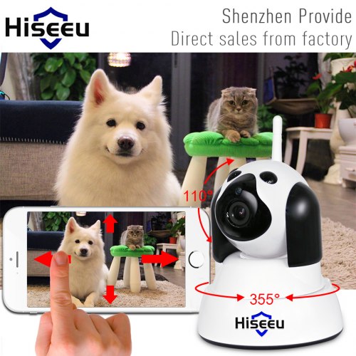 Hiseu Поворотная IP-камера Беспроводная Ip камера Видеонаблюдения Wi-Fi Камера 720 P Ночного Видения CCTV Видеоняня