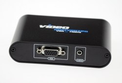Переходник VGA+3.5mm audio в HDMI конвертер 1080P