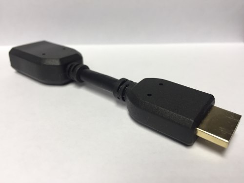 Кабель HDMI папа - HDMI мама длина 0.1м 10см удлинитель