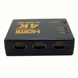 Переключатель HDMI Switch 3x1 4K (из 3-X HDMI в 1-HDMI) свич