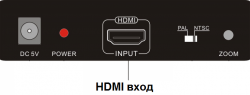 Конвертер HDMI to SCART преобразователь, переходник металл