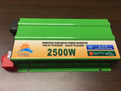 Инвертор 12-220V 2500W 12 на 220вольт 2500 Ват преобразователь напряжения TBF