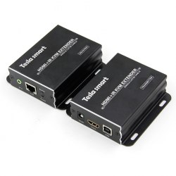 Удлинитель HDMI + USB по витой паре 60м KVM + ИК