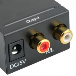 Аудио переходник (конвертер, адаптер) Из R/L стерео аудио (Тюльпаны или 3,5 Jack) на Цифровой Коаксиальный и Оптический Toslink (Analog to Digitall)