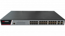 Коммутатор Ethernet с PoE 19" управляемый Hikvision DS-3E2528P