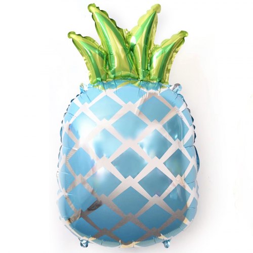 Фольгированный шар "Ананас, голубой" 29" (74 см)