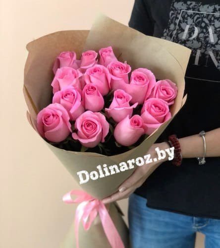 Букет роз "Послание" 15 роз