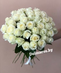 Букет роз "Белоснежный" 41 роза