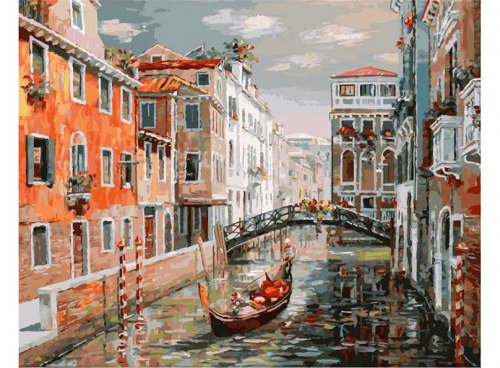 Картина для раскрашивания по номерам "Венеция. Канал Сан Джованни Латерано" (40*50)